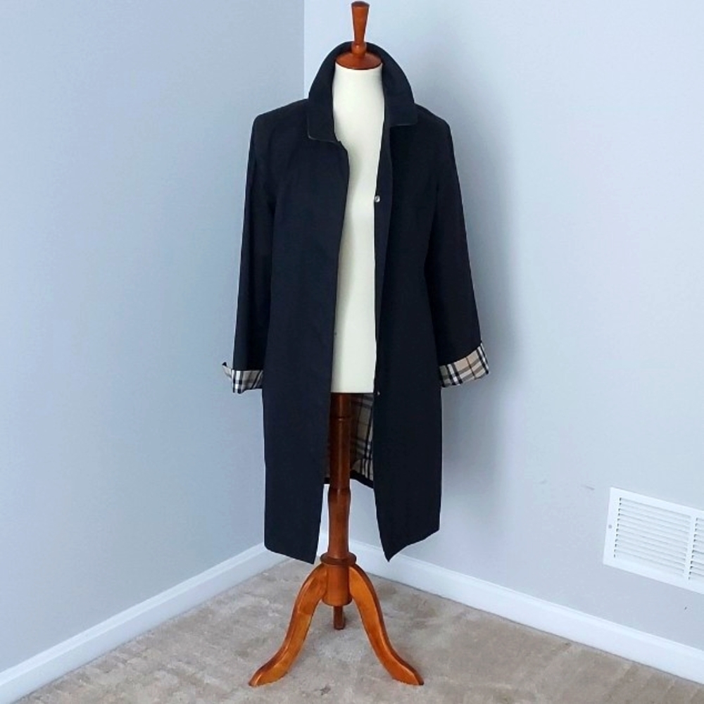Burberry Cotton black outer coat